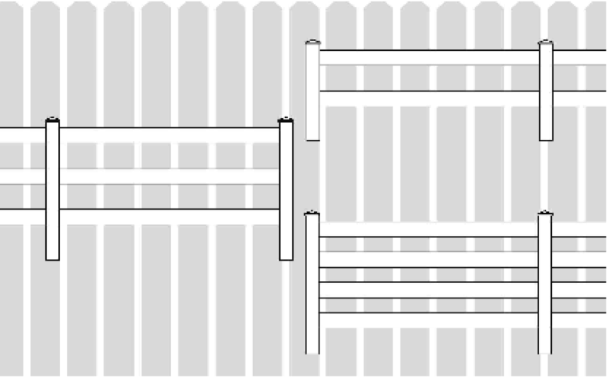 Как установить виниловое ранчо Rail Fence